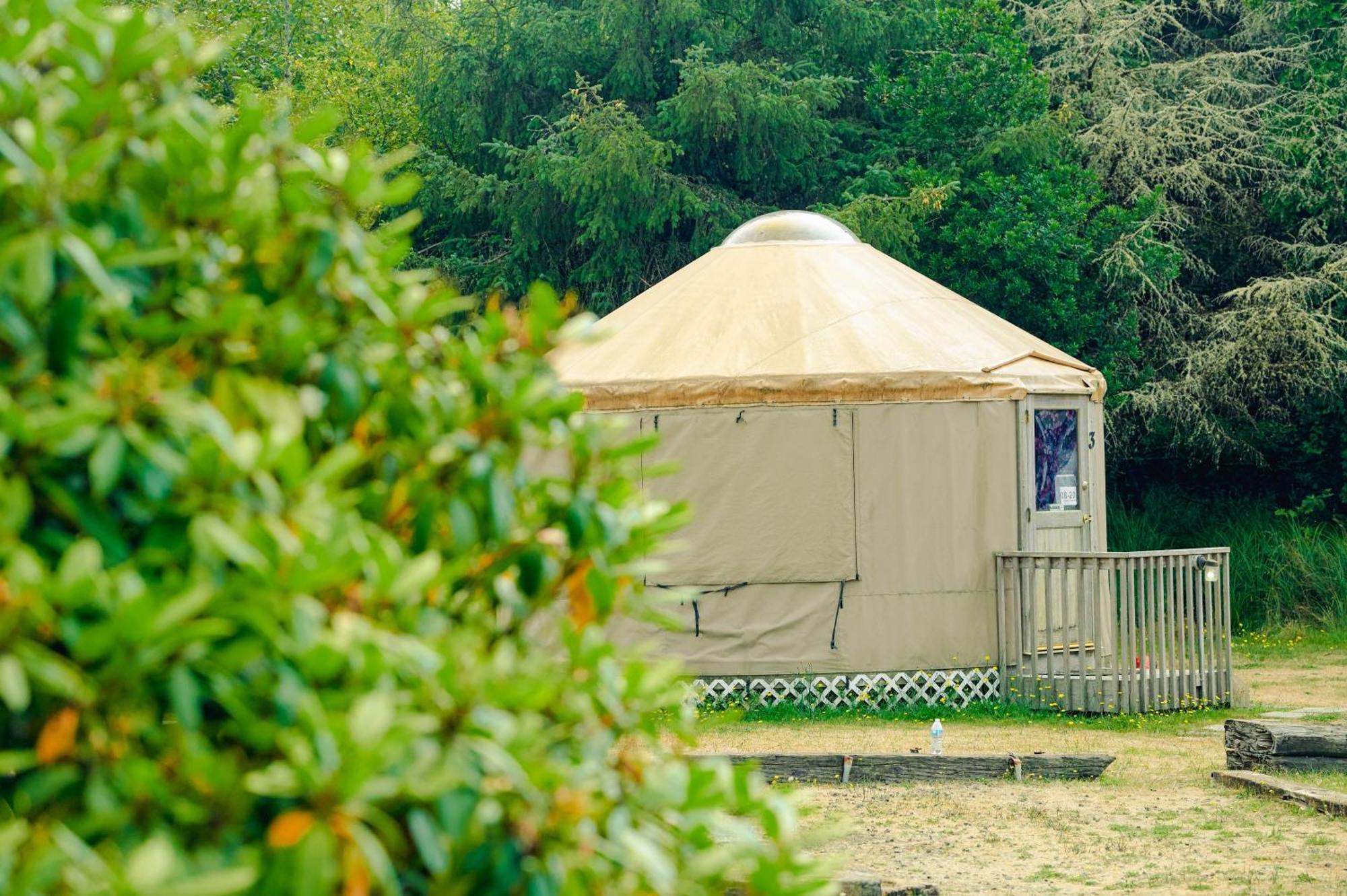 Long Beach Camping Resort Yurt 8 Oceanview Værelse billede